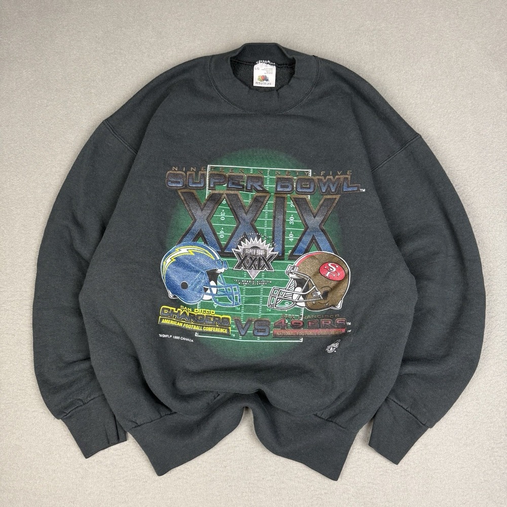 Vintage 90s Super Bowl XXIX Crewneck Sweatshirt 1994 Sz Large Great Condition!